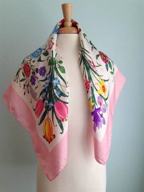 gucci pink scarf|Gucci flora scarf princess grace.